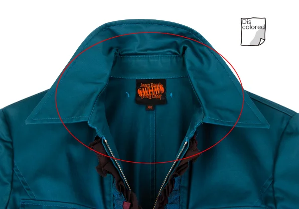 Jean Paul GAULTIER Frill Trim Stretch Zip Jacket K-162952_007