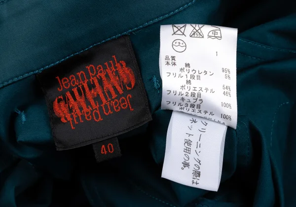 Jean Paul GAULTIER Frill Trim Stretch Zip Jacket K-162952_020