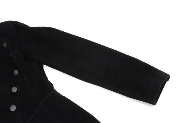 Jean Paul GAULTIER Angola Wool Melton Button Design Zip Coat Size