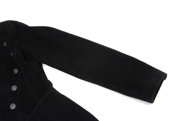 Jean Paul GAULTIER Angola Wool Melton Button Design Zip Coat K-162953_005