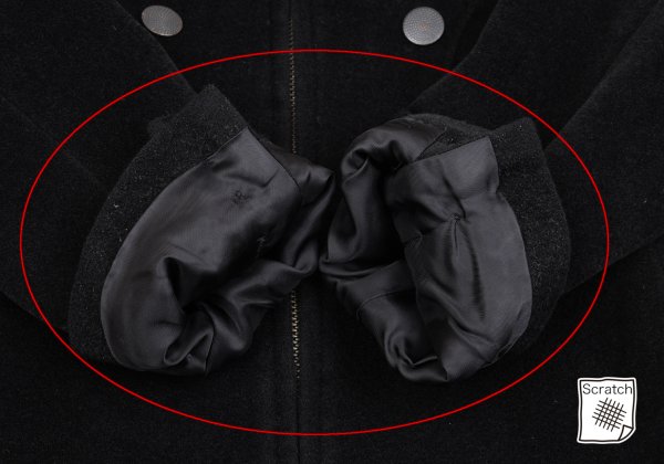 Jean Paul GAULTIER Angola Wool Melton Button Design Zip Coat Size