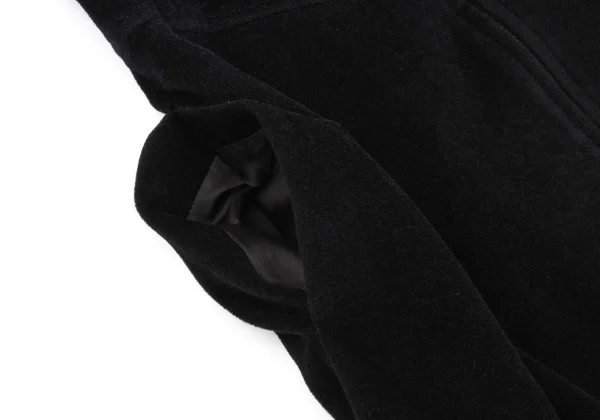 Jean Paul GAULTIER Angola Wool Melton Button Design Zip Coat K-162953_009