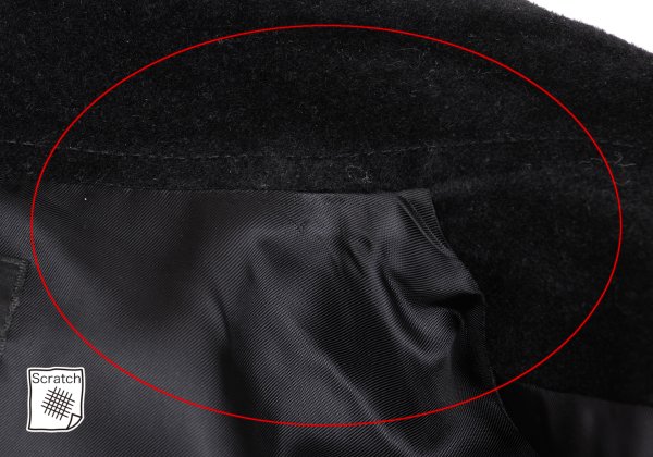 Jean Paul GAULTIER Angola Wool Melton Button Design Zip Coat Size