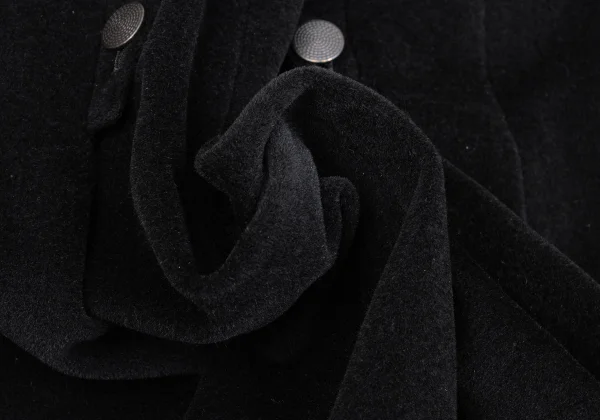 Jean Paul GAULTIER Angola Wool Melton Button Design Zip Coat K-162953_017