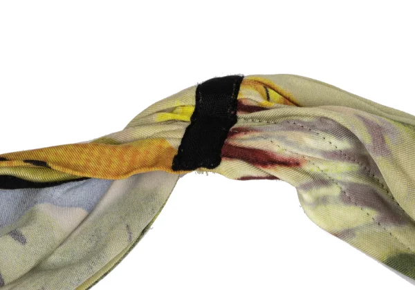 ジャンポールゴルチエ ファムJean Paul GAULTIER FEMME グラフィックプリントホルターネックストレッチトップス ベージュマルチ40 K-162955_004