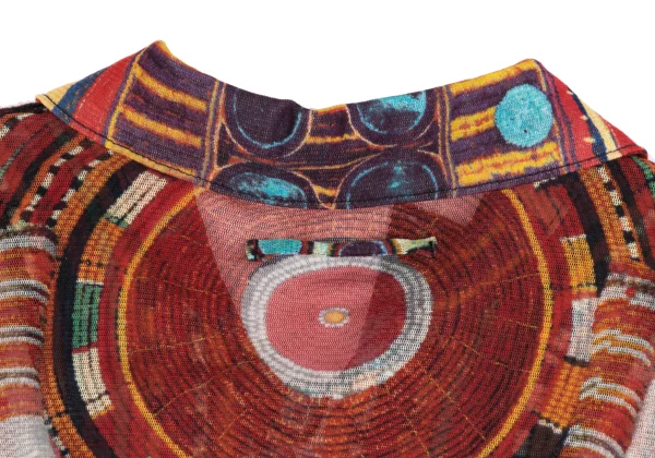 Jean Paul GAULTIER HOMME Ethnic Print Mesh Shirt K-162961_010