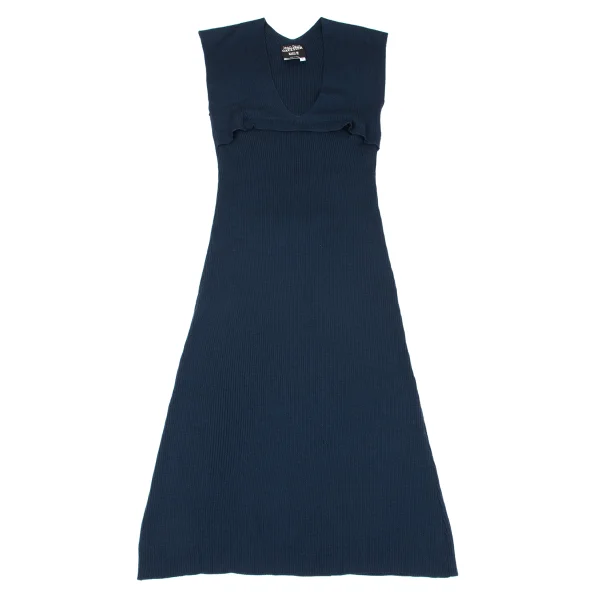 Jean Paul GAULTIER MAILLE FEMME Jacquard Pocket Packable Rib Knit Dress K-162964_002