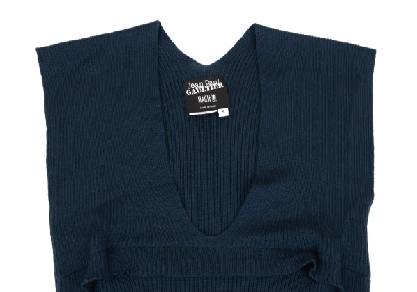 Jean Paul GAULTIER MAILLE FEMME Jacquard Pocket Packable Rib Knit Dress K-162964_005