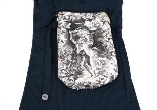 Jean Paul GAULTIER MAILLE FEMME Jacquard Pocket Packable Rib Knit Dress K-162964_007