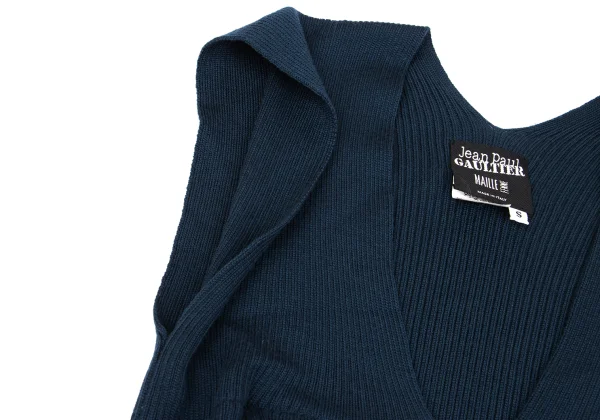 Jean Paul GAULTIER MAILLE FEMME Jacquard Pocket Packable Rib Knit Dress K-162964_010