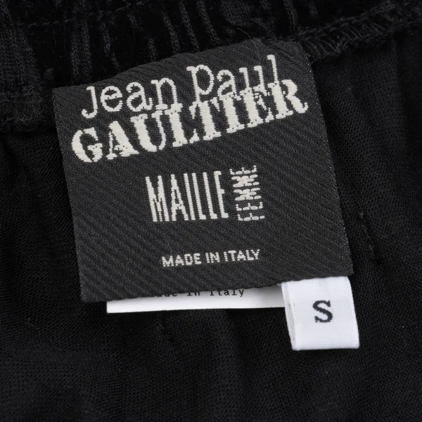Jean Paul GAULTIER MAILLE FEMME Wool Flocked Print Flared Skirt K-162965_012