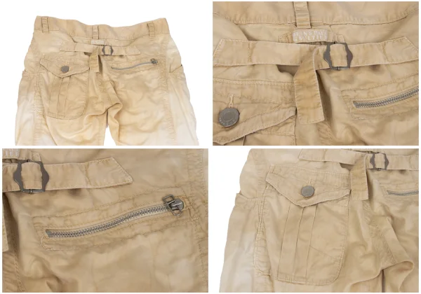 Jean's Paul GAULTIER Dusted Cinch Back Cotton Pants K-162967_014