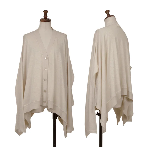 Jean Paul GAULTIER SOLEIL Oversized Wool Knit Cardigan Grey M K-162968_001