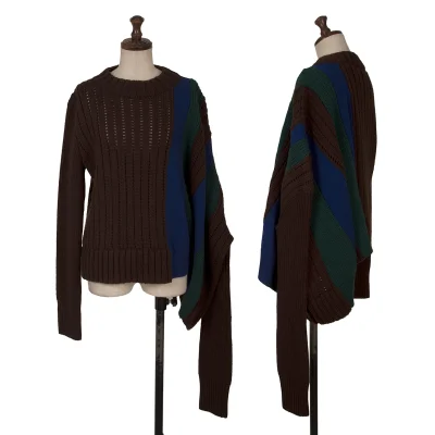 sacai Panel Switching Asymmetry Knit