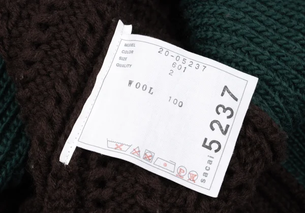 sacai Panel Switching Asymmetry Knit K-162969_014