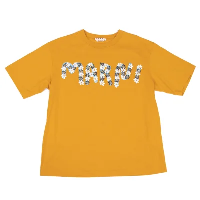 MARNI Floral Logo Print T-shirt