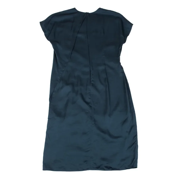 JILSANDER Gather Switching Satin Dress K-162972_011