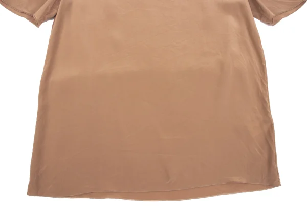 JOSEPH Rib Neck Silk T Shirt K-162975_005