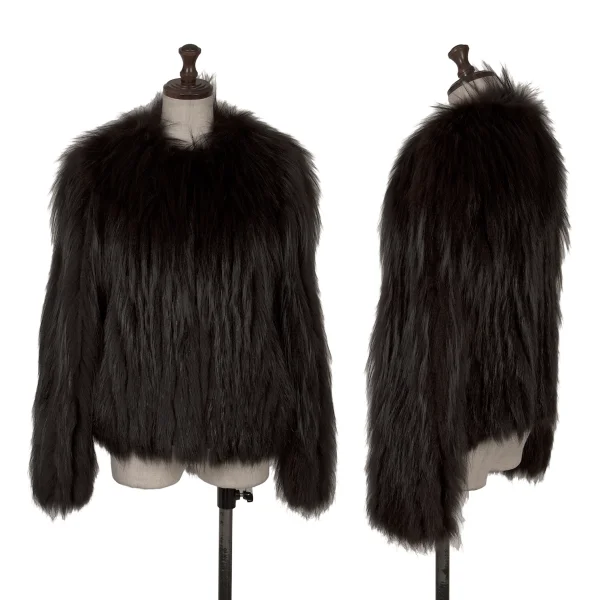 JOSEPH Fox Fur Jacket Brown 36 K-162976_001