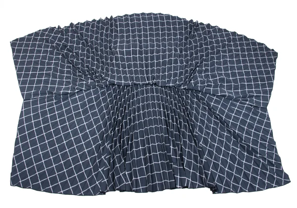 JOSEPH Check Drape Pleats Skirt K-162978_006