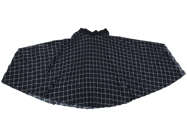 JOSEPH Check Drape Pleats Skirt K-162978_008
