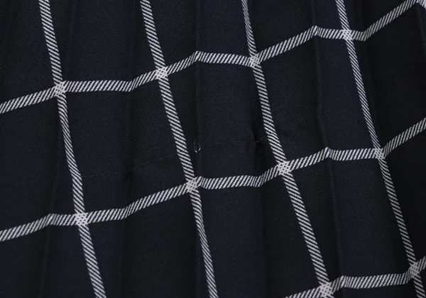 JOSEPH Check Drape Pleats Skirt K-162978_009