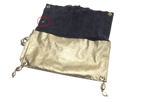 Jean Paul GAULTIER MAROQUINERIE Metallic Leather Chain Shoulder Bag K-162979_010