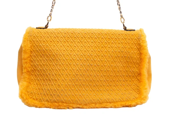 TOD'S Quilted Suede Chain Shoulder Bag K-162981_005