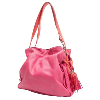 LOEWE Flamenco Fringe Leather Shoulder Bag
