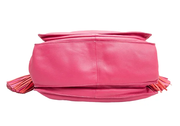 LOEWE Flamenco Fringe Leather Shoulder Bag K-162982_005