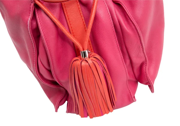 LOEWE Flamenco Fringe Leather Shoulder Bag K-162982_013