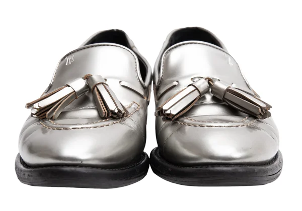 TOD'S Metallic Tassel Leather Loafer K-162984_004