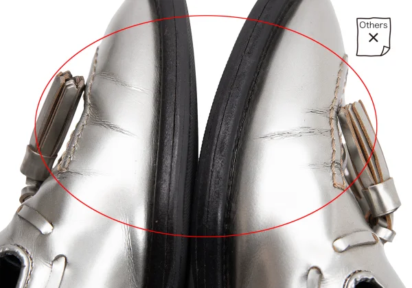 TOD'S Metallic Tassel Leather Loafer K-162984_009