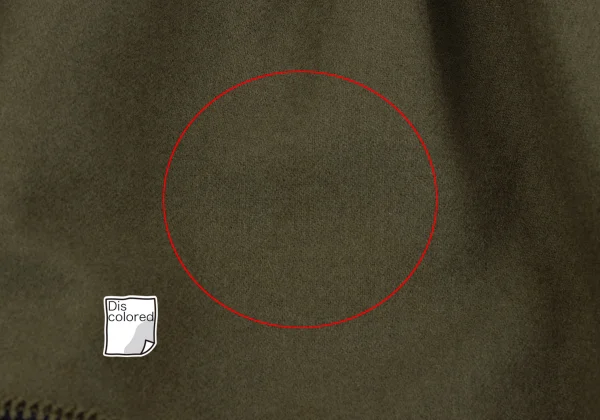 イッセイミヤケISSEY MIYAKE I.S. ウールエンブロイダリーノーカラージャケット カーキM K-162987_021