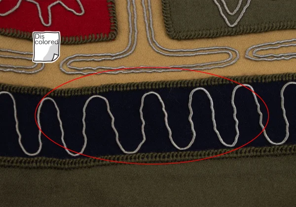 ISSEY MIYAKE I.S. Wool Embroidered Skirt K-162988_009