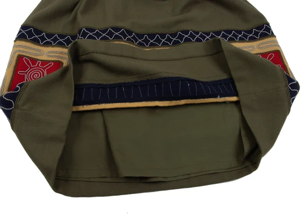 ISSEY MIYAKE I.S. Wool Embroidered Skirt K-162988_012