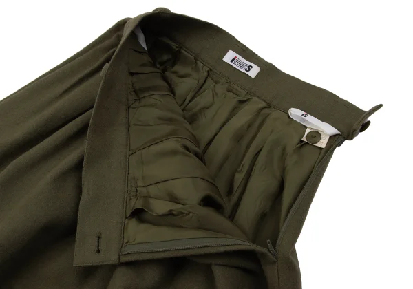 イッセイミヤケISSEY MIYAKE I.S. ウールエンブロイダリーセットアップ カーキM K-162989_013