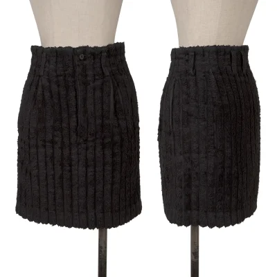 ISSEY MIYAKE I.S. Cotton Stripe Pile Skirt