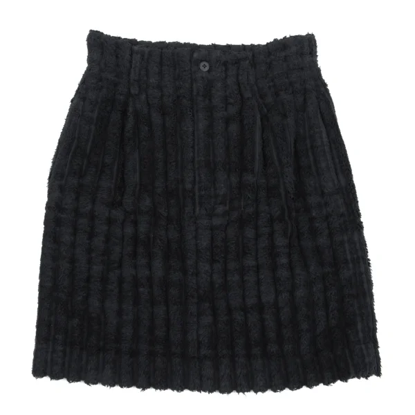 ISSEY MIYAKE I.S. Cotton Stripe Pile Skirt K-162991_002