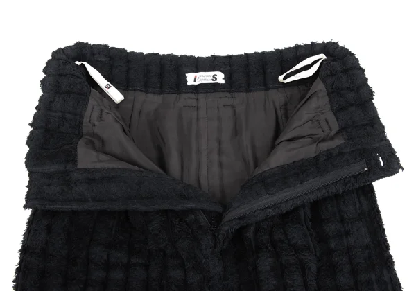 ISSEY MIYAKE I.S. Cotton Stripe Pile Skirt K-162991_006