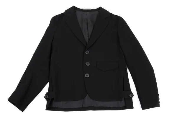 Y's Wool Gaba Slit Jacket & Cropped Wide Pants K-163003_003