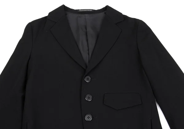 Y's Wool Gaba Slit Jacket & Cropped Wide Pants K-163003_004