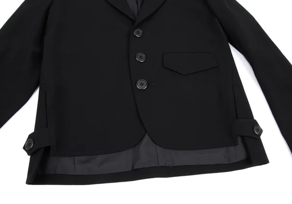 Y's Wool Gaba Slit Jacket & Cropped Wide Pants K-163003_009