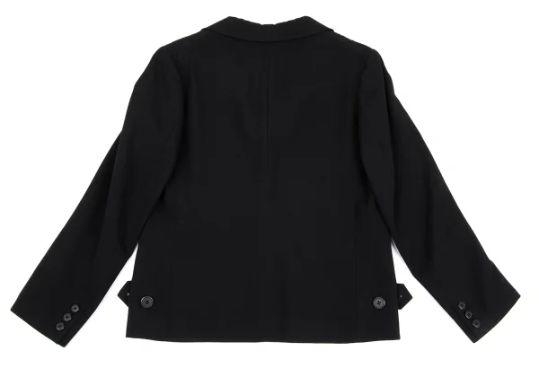 Y's Wool Gaba Slit Jacket & Cropped Wide Pants K-163003_012