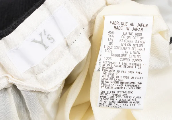 Y's Layered Waist Wide Pants K-163004_014