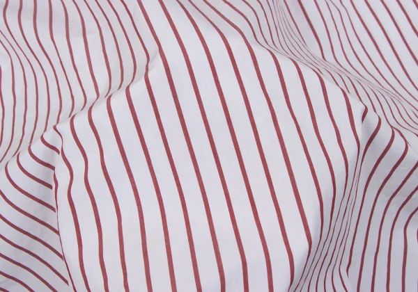 COMME des GARCONS HOMME PLUS Logo Printed Stripe Open Collar Shirt K-163010_013