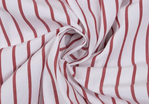 COMME des GARCONS HOMME PLUS Logo Printed Stripe Open Collar Shirt K-163010_014