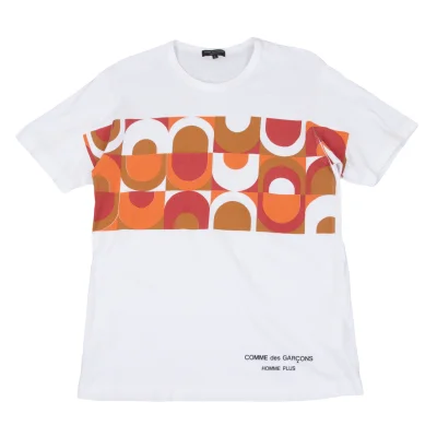 COMME des GARCONS HOMME PLUS Geometric Pigment Printed T-shirt