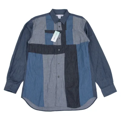 COMME des GARCONS SHIRT Patchwork Denim Shirt