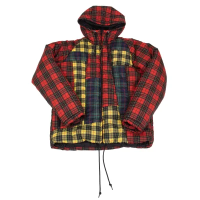 COMME des GARCONS SHIRT Colorful Check Patchwork Padded Jacket
